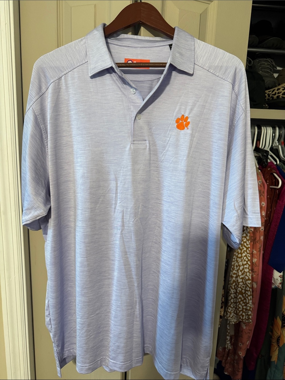 Clemson Tigers Men’s Light Purple Performance Shirt - XL